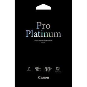 Canon PT-101 platinum pro fotopapier / 10 x 15 cm / 300 gr. / 20 vel